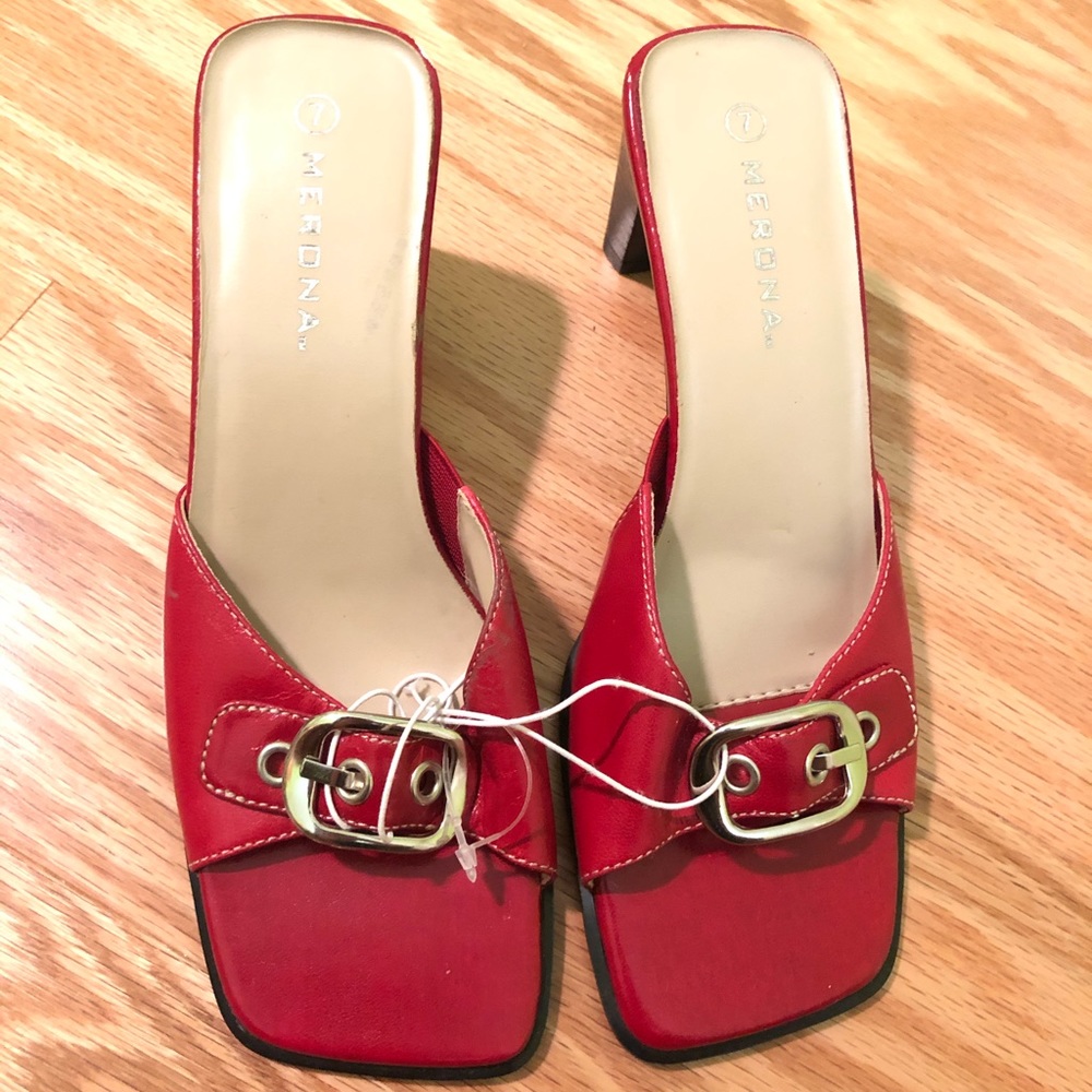 Merona Red Heels Size 7 NWOT